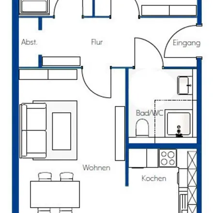 Rent this 3 bed apartment on Am Eichholz 17 in 04567 Kitzscher, Germany