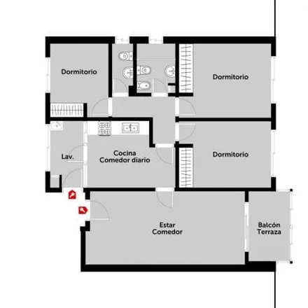 Buy this 3 bed apartment on Leandro N. Alem 1246 in Rosario Centro, Rosario
