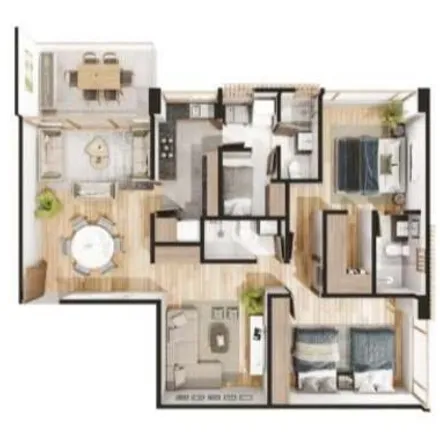 Buy this 2 bed apartment on Avenida del Silencio in Bosque Real, 52774 Interlomas