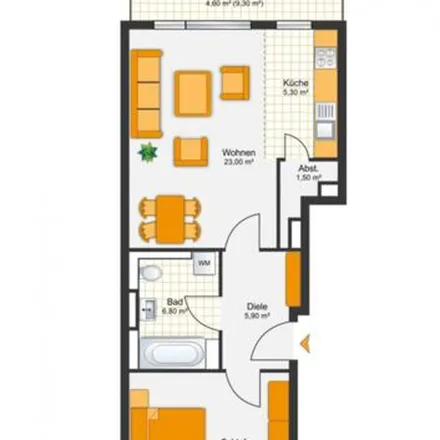 Rent this 2 bed apartment on Gaußstraße 198h in 22765 Hamburg, Germany
