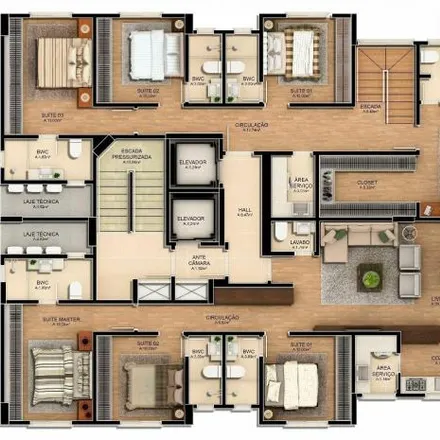 Buy this 3 bed apartment on Tribunal Regional Eleitoral in Rua 2500 1250, Centro