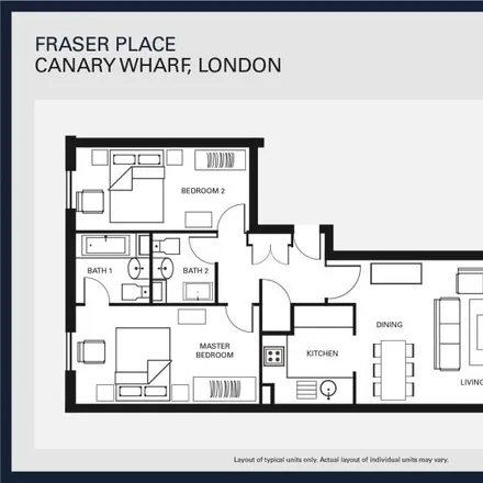 Image 4 - 80 Boardwalk Pl, Fraser Place  London E14 5SF - Apartment for rent