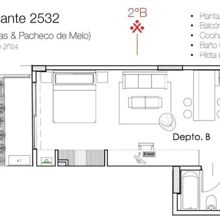 Buy this studio apartment on Sánchez de Bustamante 2534 in Recoleta, C1425 AAS Buenos Aires