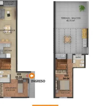 Buy this 2 bed apartment on Aaron Castellanos 430 in Luis Agote, Rosario