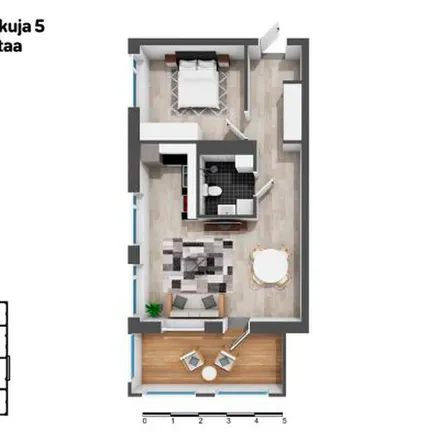 Rent this 2 bed apartment on Kulttuuritalo Martinus in Martinlaaksontie 36, 01620 Vantaa