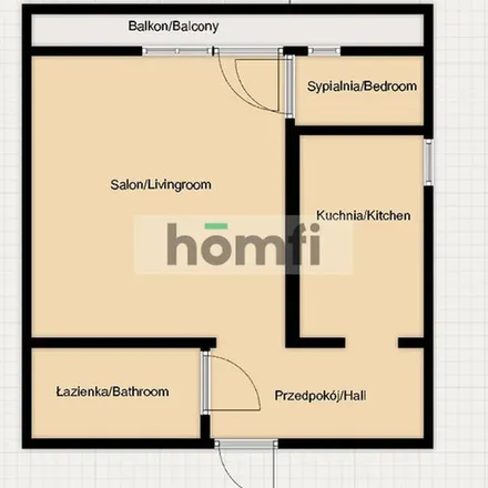 Rent this 2 bed apartment on Janusza Kusocińskiego 30 in 26-609 Radom, Poland
