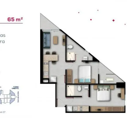Buy this 2 bed apartment on Avenida Cristóbal Colón in Industrial, 64480 Monterrey