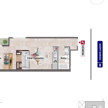 Buy this 1 bed apartment on Avenida Ovidio Lagos 685 in Alberto Olmedo, Rosario