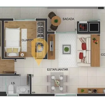 Buy this 2 bed apartment on Rua Eduardo Geronasso 1376 in Bacacheri, Curitiba - PR