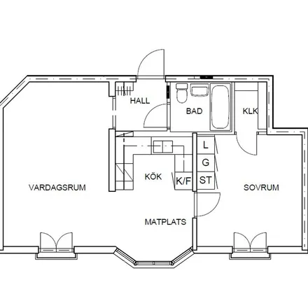 Rent this 2 bed apartment on Kafé Braheparken in Kyrkogatan, 553 16 Jönköping