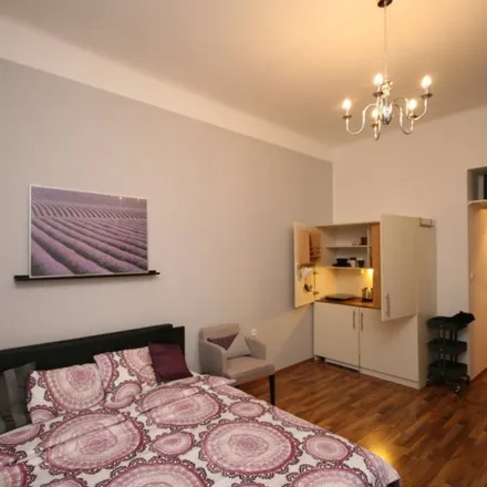 Rent this 1 bed apartment on Bořivojova 1081/40 in 130 00 Prague, Czechia