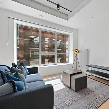 Rent this studio apartment on Douglass Tower in Orchard Place, London