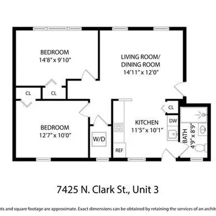 Image 3 - 7427-7433 North Clark Street, Chicago, IL 60626, USA - Apartment for rent