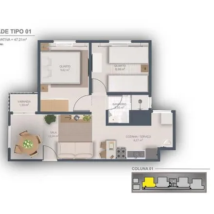 Buy this 2 bed apartment on Avenida Benjamin Pinto Dias in Centro, Belford Roxo - RJ