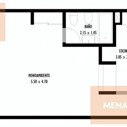 Rent this studio apartment on Grupo Scout Julio Verne in Calle 12, Partido de La Plata