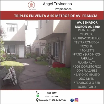 Buy this studio house on Avenida Senador Morón in Partido de San Miguel, 1661 Bella Vista