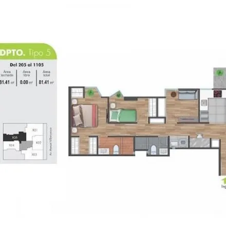 Buy this 2 bed apartment on Almirante Manuel Villavicencio 825 in Lince, Lima Metropolitan Area 51015
