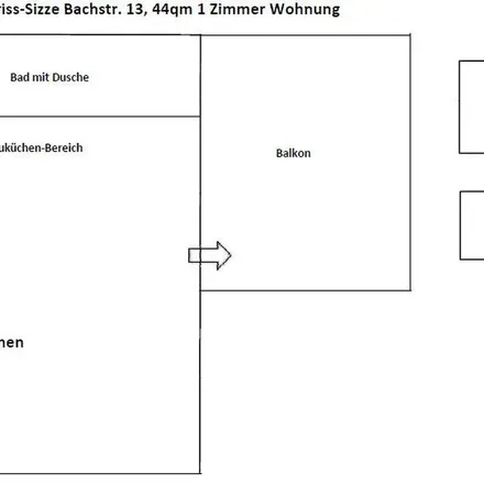 Rent this 1 bed apartment on Bachstraße 13 in 71287 Weissach, Germany