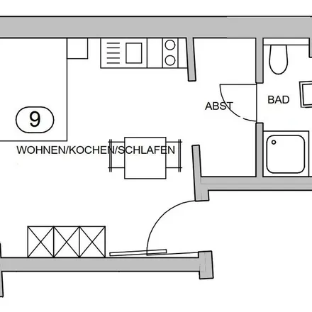 Rent this 1 bed apartment on J in Schloßwall, 26122 Oldenburg