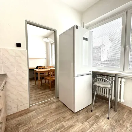 Rent this 3 bed apartment on Fabiánova 1052/2a in 150 00 Prague, Czechia