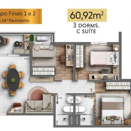 Buy this 3 bed apartment on Rua Benedito Guedes de Oliveira in Parque Monteiro Soares, São Paulo - SP