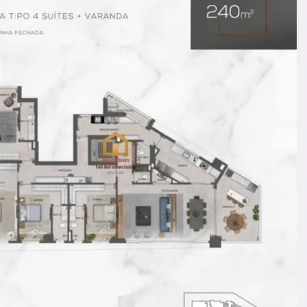 Buy this 4 bed apartment on Alameda Ricardo Paranhos in Setor Marista, Goiânia - GO