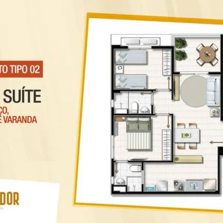 Buy this 2 bed apartment on Rua Mestre Pastinha in Alto das Pombas, Salvador - BA
