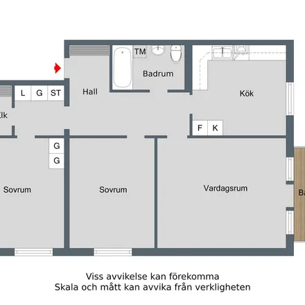 Rent this 3 bed apartment on Risings väg 27 in 612 35 Finspång, Sweden