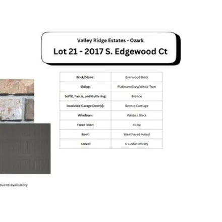 Image 3 - 2017 S Edgewood Ct Lot 21, Ozark, Missouri, 65721 - House for sale