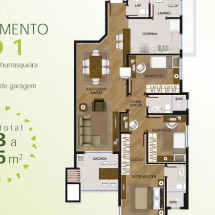 Buy this 3 bed apartment on Rua Ubaldino do Amaral 1019 in Alto da Rua XV, Curitiba - PR