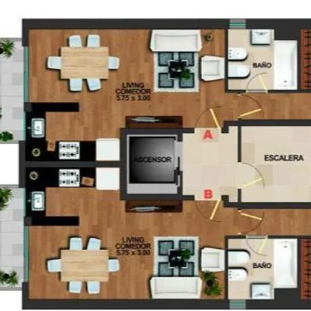 Buy this 2 bed apartment on 8054 in Leandro N. Alem, República de la Sexta