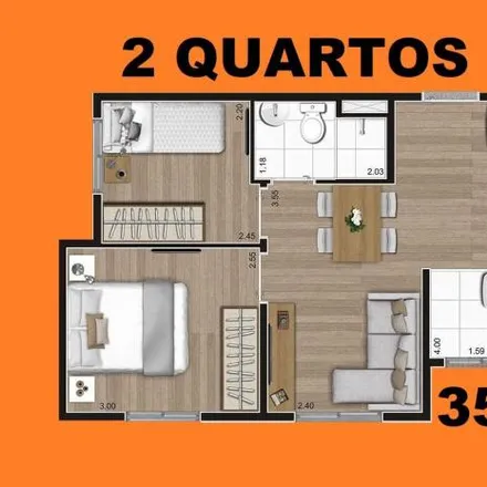 Buy this 2 bed apartment on Edifício Leonardo da Vince in Avenida Cassandoca 869, Mooca