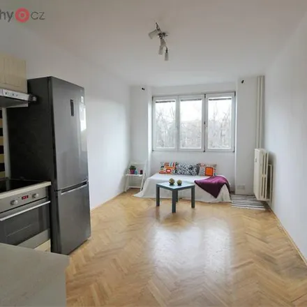 Rent this 2 bed apartment on Ruská 1240/176 in 100 00 Prague, Czechia