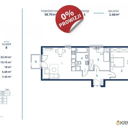 Buy this 3 bed apartment on Bunscha 01 in Karola Bunscha, 30-369 Krakow