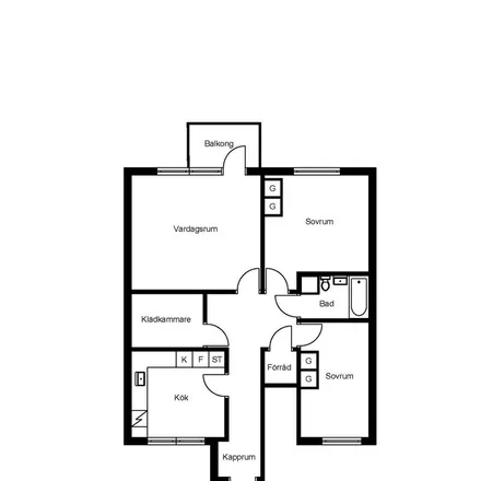 Rent this 3 bed apartment on Januarivägen 70 in 863 35 Sundsvall, Sweden