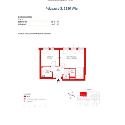 Rent this 2 bed apartment on Schweglerstraße 35 in 1150 Vienna, Austria
