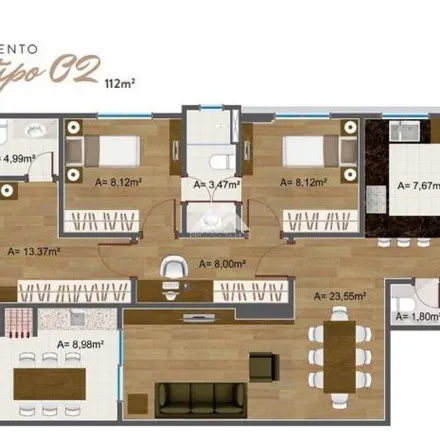 Buy this 3 bed apartment on Rua Urbano Lopes 383 in Cristo Rei, Curitiba - PR