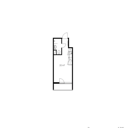 Rent this 1 bed apartment on Gunnilbogatan 18A in 723 34 Västerås, Sweden