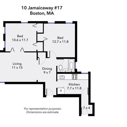 Image 4 - 10 Jamaicaway, Boston, MA 02120, USA - Condo for rent