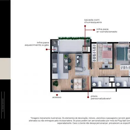 Buy this 2 bed apartment on Avenida Cândido Hartmann 5228 in Santa Felicidade, Curitiba - PR
