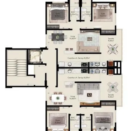 Buy this 2 bed apartment on Rua 814 in Casa Branca, Itapema - SC