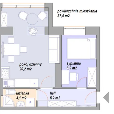 Rent this 2 bed apartment on Stopnicka 6 in 53-326 Wrocław, Poland