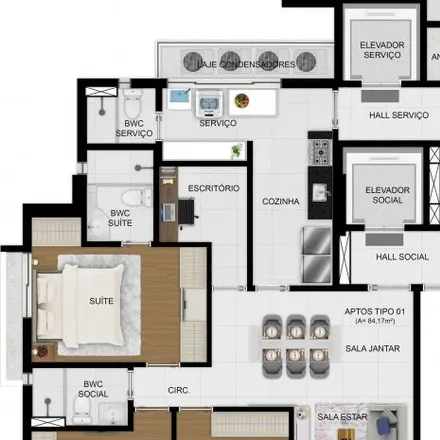 Buy this 3 bed apartment on Rua Desembargador Martins Pereira 73 in Rosarinho, Recife -