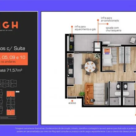 Buy this 3 bed apartment on Rua Francisco Ader 502 in Novo Mundo, Curitiba - PR