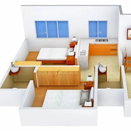 Buy this 2 bed apartment on Nityananad Bar & Restaurant in Mahatma Gandhi Road, Kandivali West