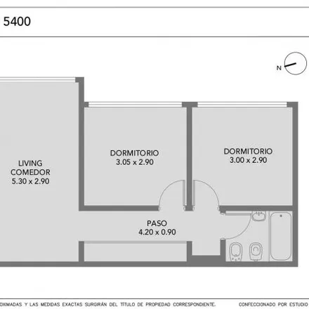 Buy this 2 bed apartment on Edificio N°128 in Contraalmirante Martín Guerrico 5526, Villa Lugano