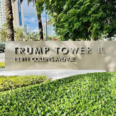 Rent this 2 bed condo on Trump Tower 3 in 15811 Collins Avenue, Sunny Isles Beach
