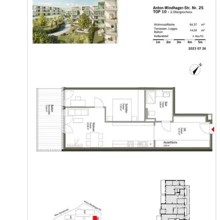 Rent this 2 bed apartment on Anton-Windhager-Straße 25 in 5201 Seekirchen am Wallersee, Austria