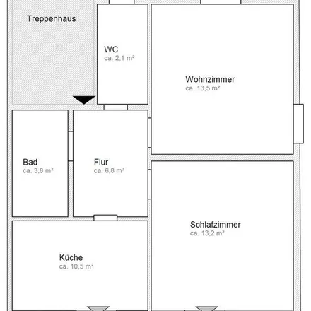 Rent this 2 bed apartment on Karl-Roth-Straße 3 in 01309 Dresden, Germany