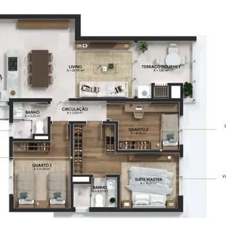 Buy this 3 bed apartment on Rua Bororós 58 in Vila Izabel, Curitiba - PR